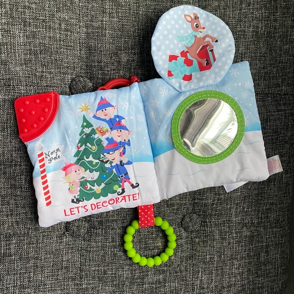 Cloth Christmas Crinkle Baby Book - Picture 2 of 5